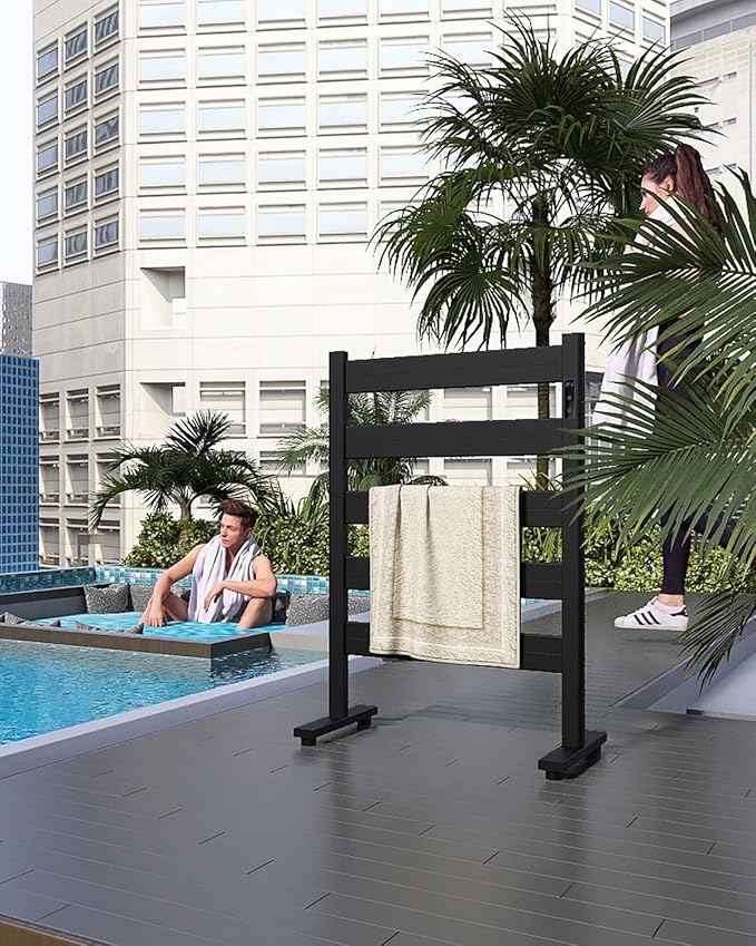 Freestanding Towel Warmer – 5-Bar Heated Towel Rack - Image 9