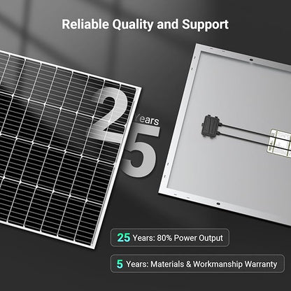 HQST 200W Solar Panel, 9BB Monocrystalline Solar Panels - Image 7