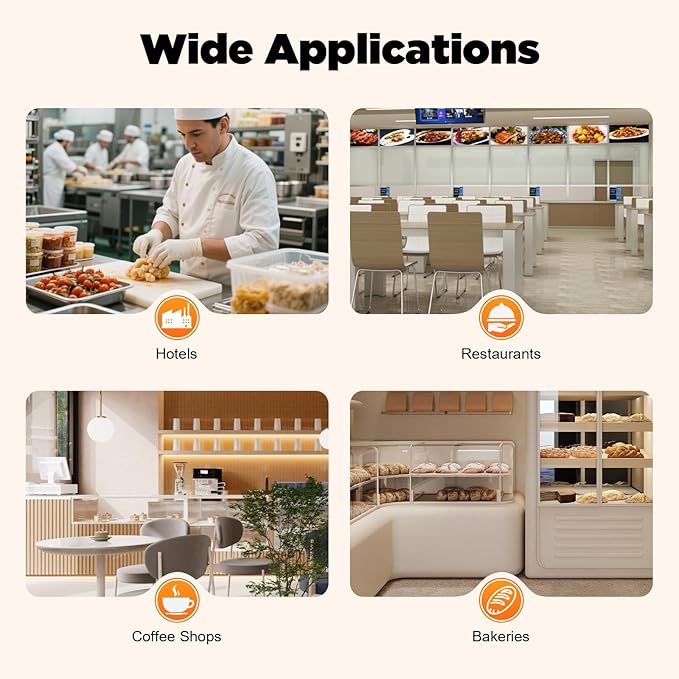 Conveyor Toaster, 2200W 300Pcs/H Electric Commercial Toasting Bread Bagel Home - Image 7