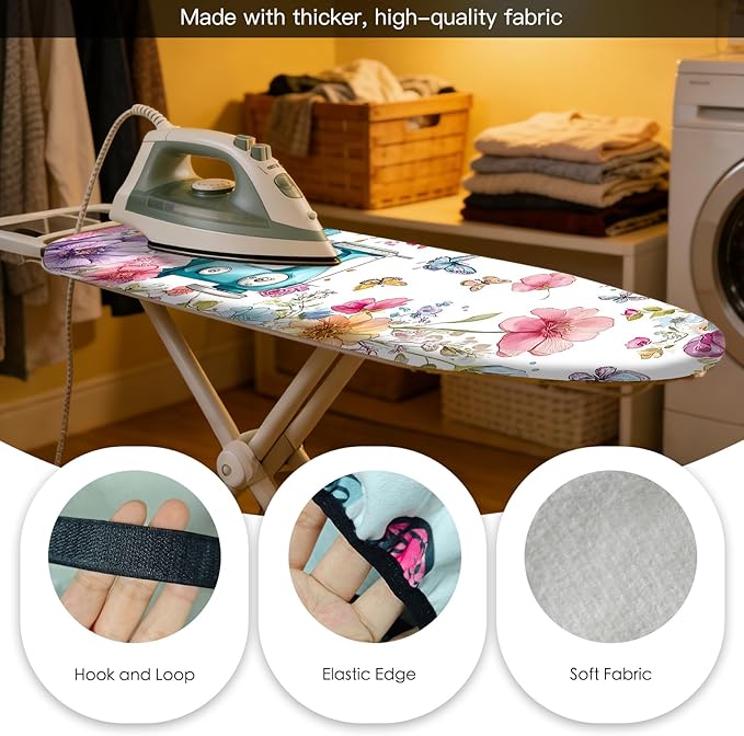 Nuxovilar Ironing Board Cover Needle Cotton 15x54 Inches | Ironing Board Cover - Image 5
