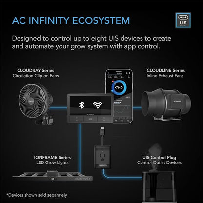 AC Infinity Controller 69 PRO+, Smart Environmental Controller 8-Port - Image 2