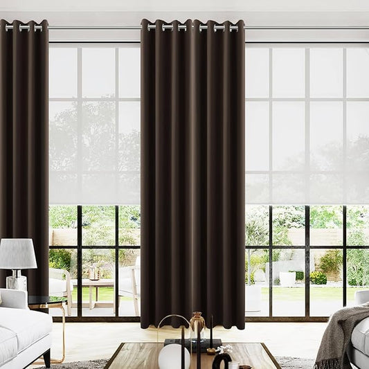 KOUFALL 108 Inch Blackout Curtains by KOUFALL