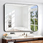 40" x 48"Bathroom Mirror, Matte Black Wall Mirror by DESBING