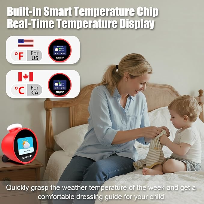 Smart Alarm Clock for Kids, AI Voice Assistant Clock - Image 6