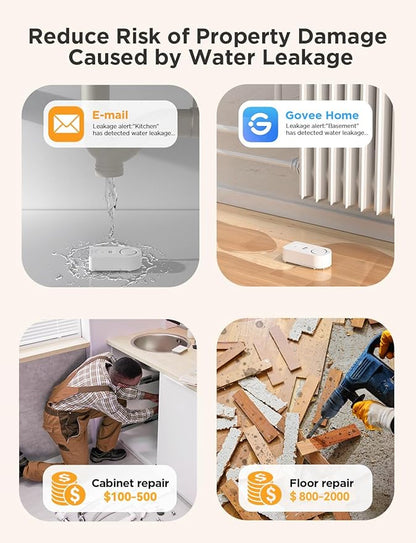 Govee WiFi Water Leak Detector 3 Packs, Leak Alert - Image 6