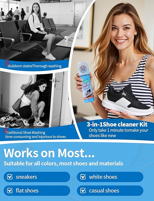 Professional Shoe Cleaner & Sneaker Cleaner Kit - Image 4