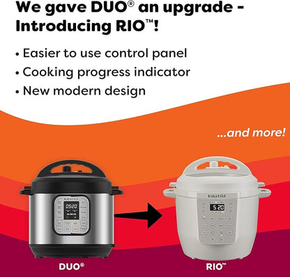Instant Pot 6QT RIO 7-in-1 Multi-Cooker, Pressure Cooker, Slow cook, Rice Maker - Image 2