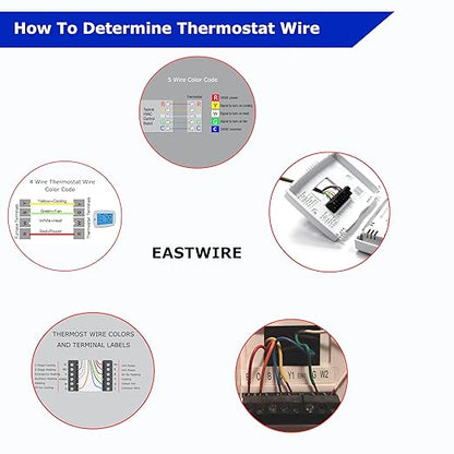 EASTWIRE 18/3 100ft Thermostat Wire, Solid Copper Wire, 18 Gauge Conductor - Image 6
