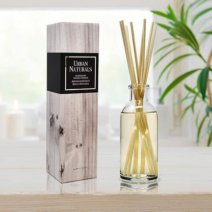 Urban Naturals Mahogany Vanilla Woods Reed Diffuser Set – Made - Image 7