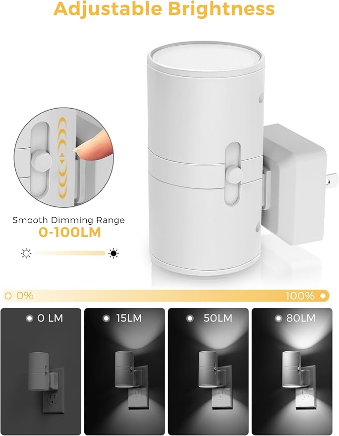 L LOHAS LED Bright Night Light, Night Lights Plug into Wall, Daylight White - Image 3