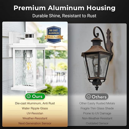 VIANIS Large Adjustable Sensitivity Motion Sensor Exterior Porch Lights - Image 6
