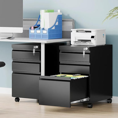 3 Drawer Mobile File Cabinet - Image 2