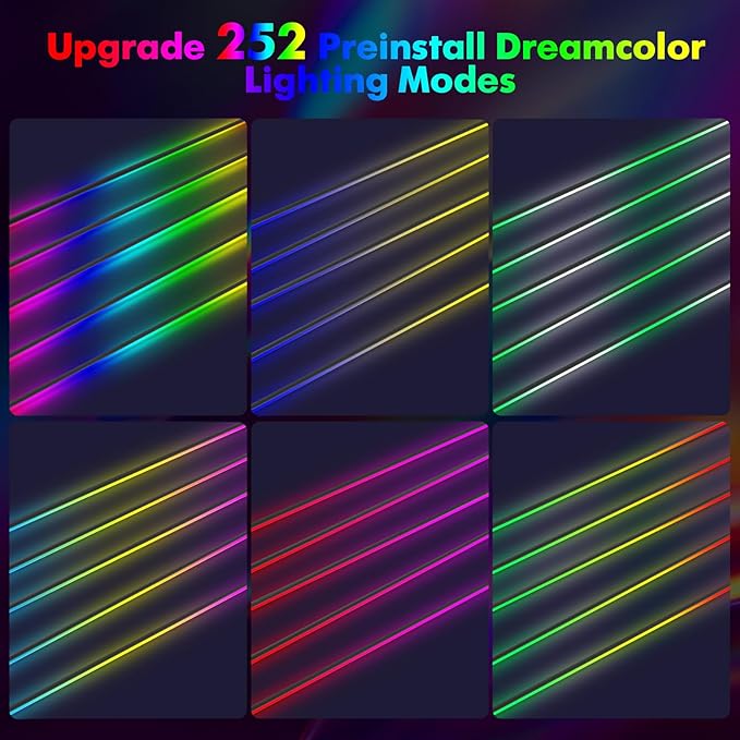 New Version Acrylic Car Dreamcolor Ambient Lighting Kit 14 in 1 LED Interior - Image 4