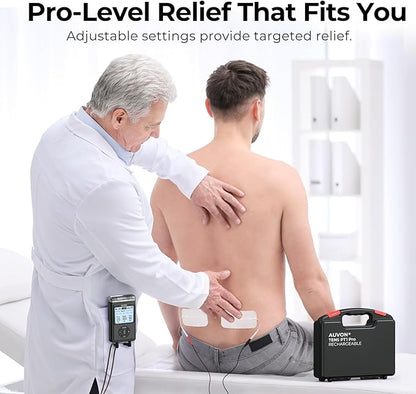 AUVON Rechargeable Digital TENS Unit Muscle Stimulator - Image 4