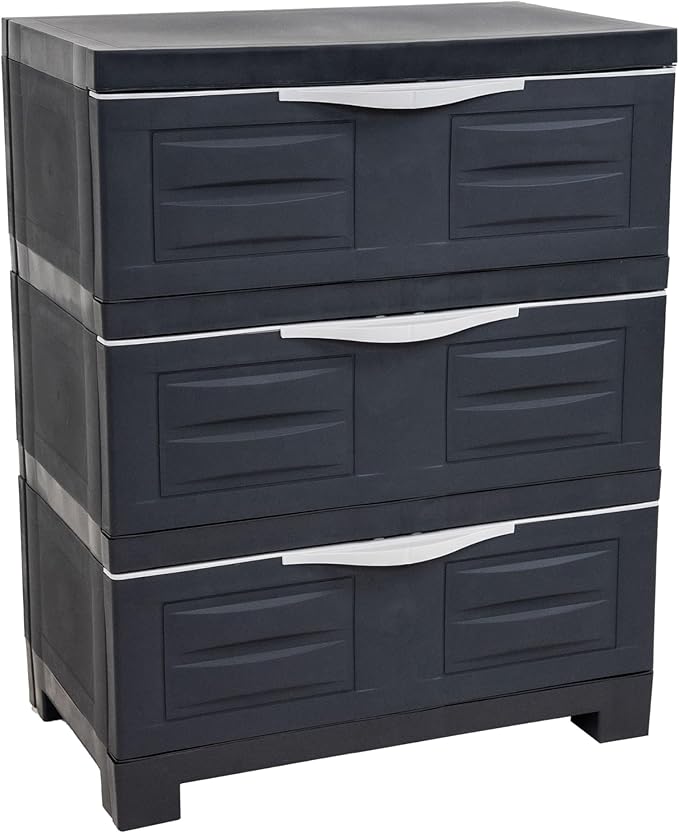 Sunnydaze 29.5" H 3-Tier Storage Cabinet by SunnydazeDecor