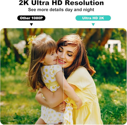 2K FHD Solar Powered Security Cameras Wireless Outdoor, WiFi Wireless Cameras - Image 5