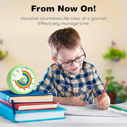 Visual Timer for Kids, 60-Minute Countdown Timer for Classroom Office Kitchen - Image 4