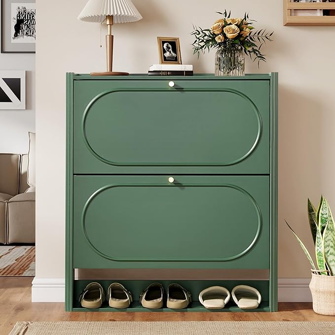 Shoe Storage Cabinet Entryway, Narrow Shoe Cabinet - Image 7