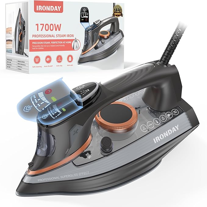 IRONDAY Steam Iron for Clothes by IRONDAY