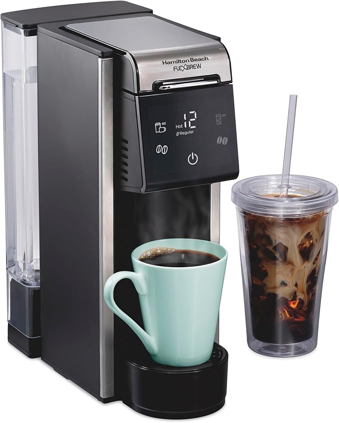 Hamilton Beach FlexBrew Advanced 4-in-1 Single Serve Hot & Iced Coffee Maker by HamiltonBeach