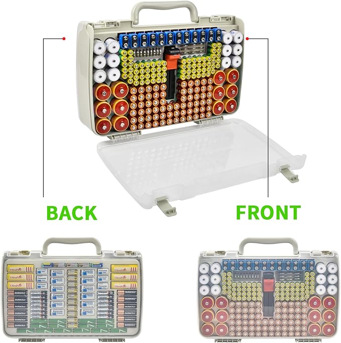 Battery Organizer Storage Holder Box Case - Image 2