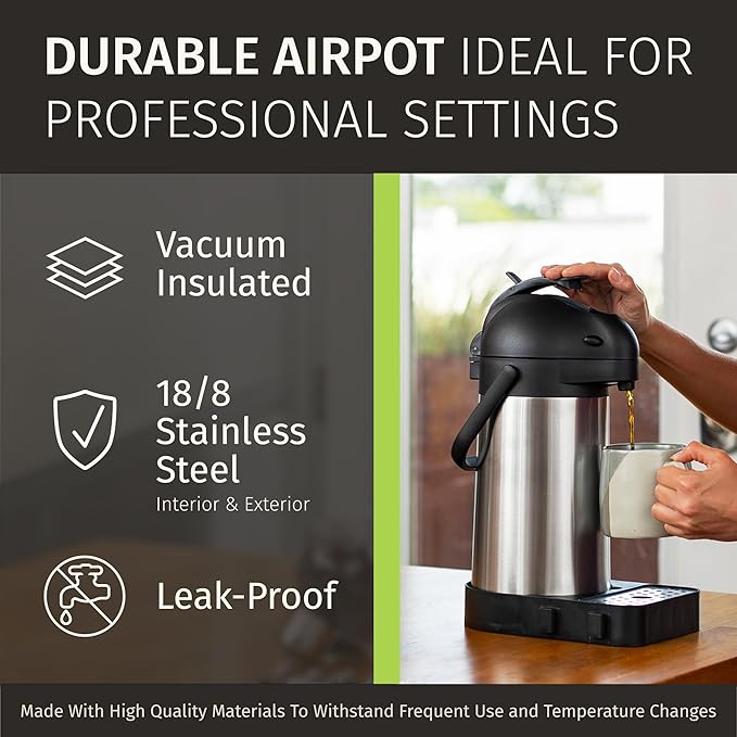 Thermal Coffee Carafe 74Oz, Keeps Drinks Hot - Image 6