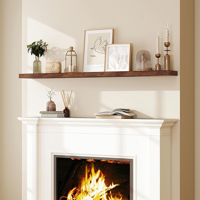 Fun Memories 66 Inch Fireplace Mantel Shelf - Image 2
