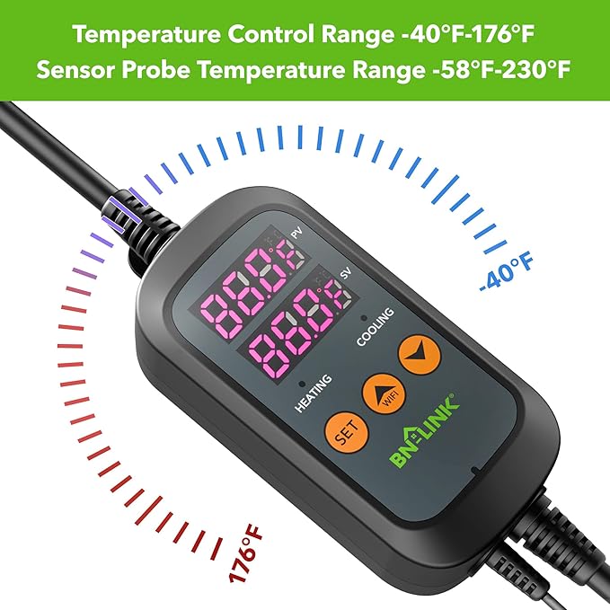 BN-LINK Digital Temperature Controller Thermostat Outlet - Image 5