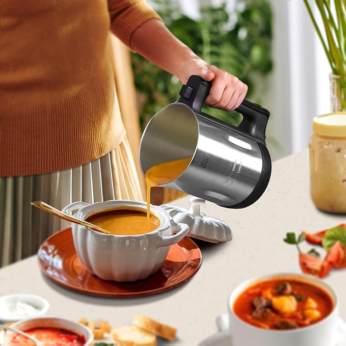 Homtone 1.6L Soup Maker, Stainless Steel Soup Making Machine - Image 8