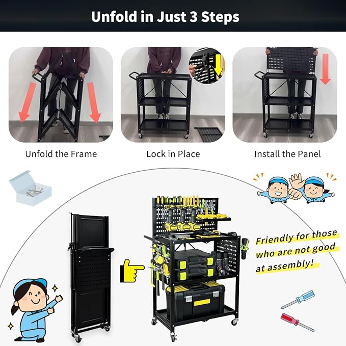 Lumizone Rolling Tool Cart - Image 2