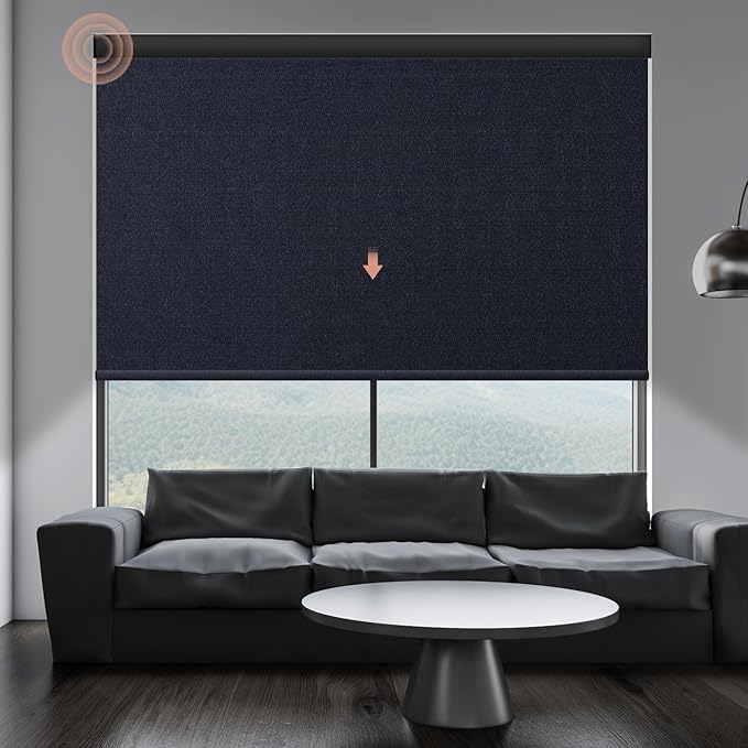 Motorized Roller Shade: 100% Blackout, Electric Blinds by Canisteo