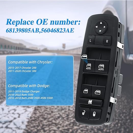 WUANGKI Master Power Window Control Switch | Front Driver Side | 11 Pins | - Image 5