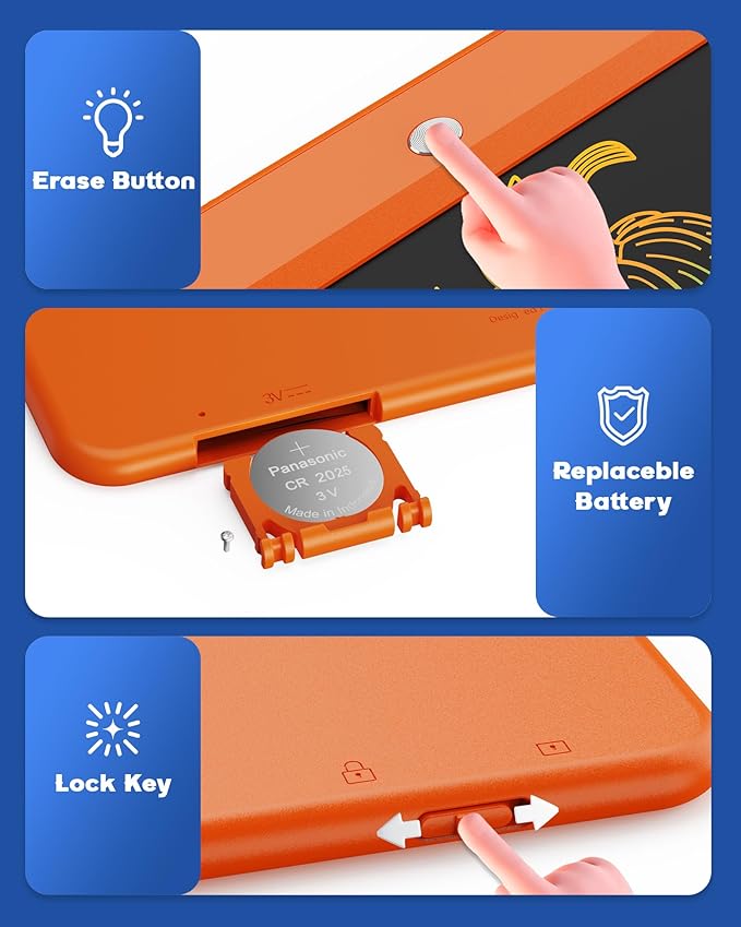 Bravokids LCD Writing Tablet for 3-8 Year Olds - Image 3