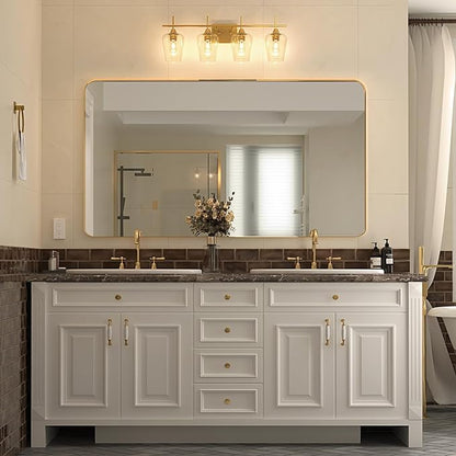 VONLUCE Bathroom Vanity Light, 4 Light Bathroom Light Fixture Over Mirror - Image 7