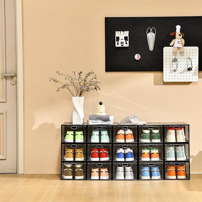 12 Pack Large Shoe Storage Box, Shoe Containers - Image 6