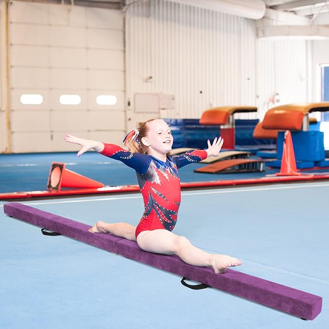 Giantex 7FT/8FT/9FT Balance Beam, Folding Gymnastics Beam w/Carry Handles - Image 9