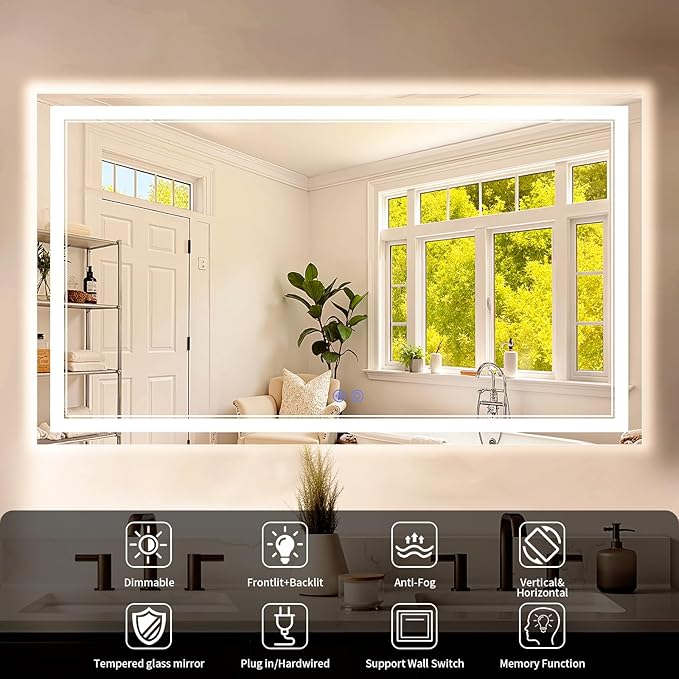 30"x60" LED Bathroom Mirror - Image 8
