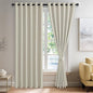 JIUZHEN Ivory Blackout Curtains by JIUZHEN