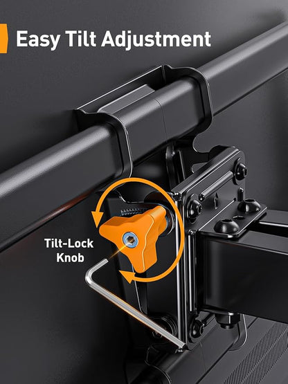 Perlegear UL Listed Full Motion TV Wall Mount - Image 5