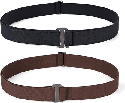 JASGOOD Women No Show Stretch Belt Elastic Web Strap Belt by JASGOOD