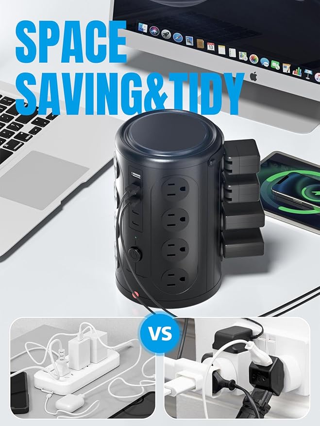 Power Strip Tower Surge Protector - Image 3