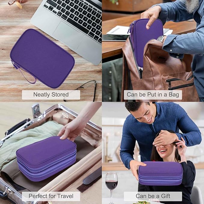 FYY Electronic Organizer, Large Travel Cable Organizer Bag Pouch Electronic - Image 7