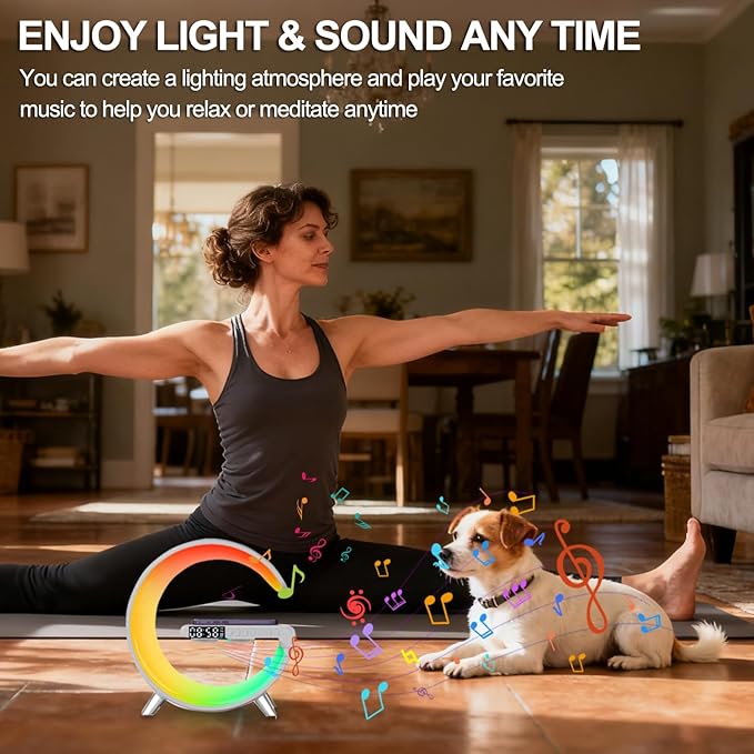 Smart LED Table Lamp, 5-in-1 Night Light Fast Wireless Charging Station - Image 3