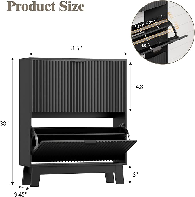 Shoe Cabinet Storage for Entryway - Image 2