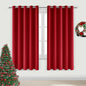 DWCN Red Curtains 72 Inch Length, Thermal Room Darkening Drapes by DWCN