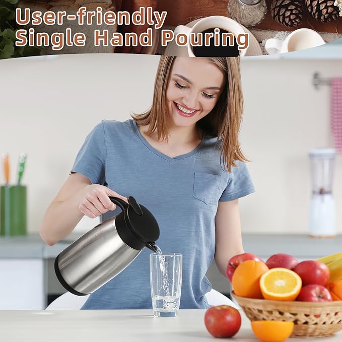 Norme 2 Pcs Thermal Coffee Carafe Insulated Stainless Steel Coffee Carafe - Image 4