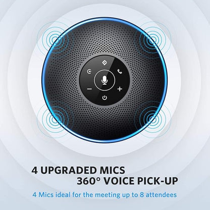 EMEET Bluetooth Speakerphone M2 Black Conference Speaker - Image 3