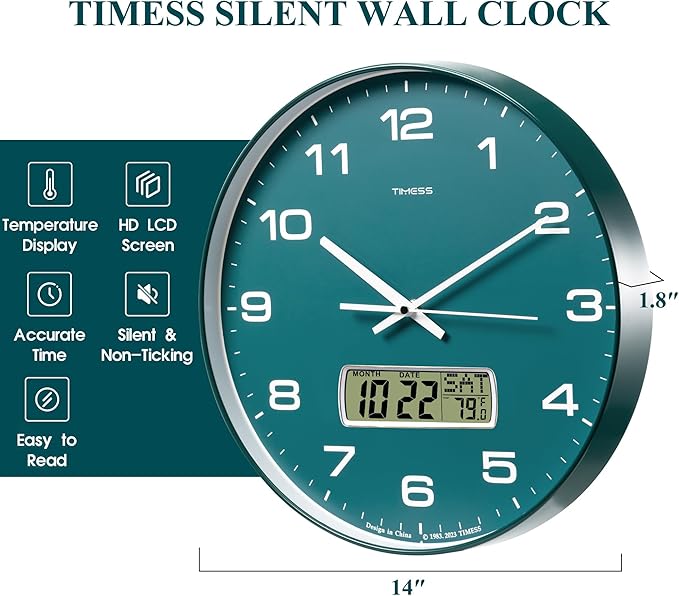 TIMESS Wall Clock, Ideal Modern Home, Office Decor - Image 7