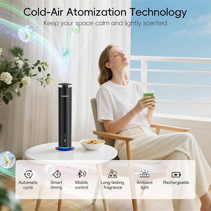 The CACAFSFY Waterless Scent Diffuser Starter Kit -Include 2x120ml Essential - Image 3