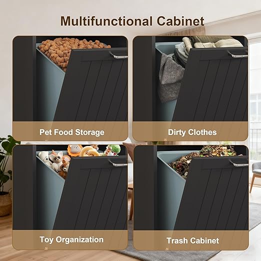 Tilt Out Trash Can Cabinet Dog Proof - Image 3